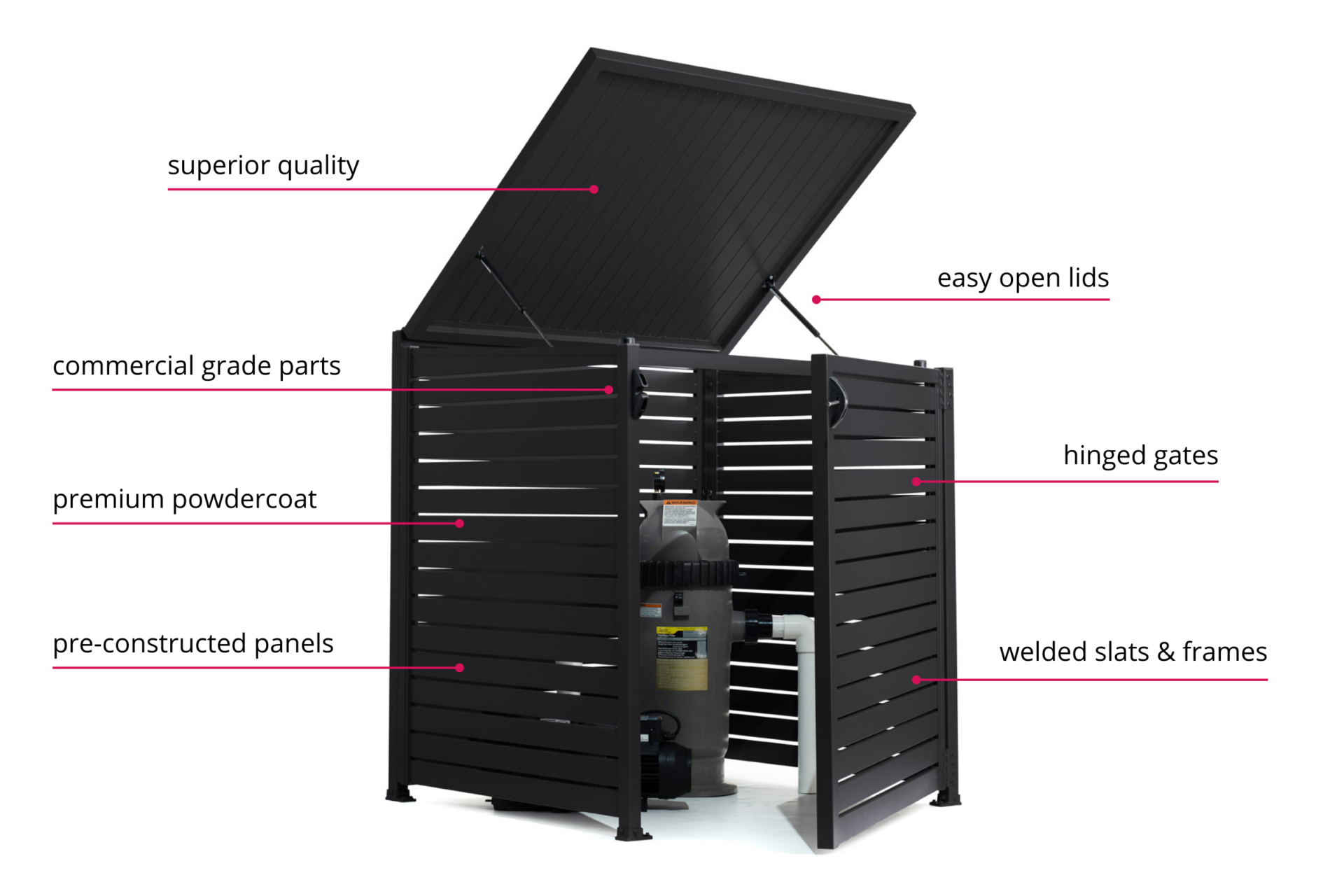 Stratco Pool Pump Sheds